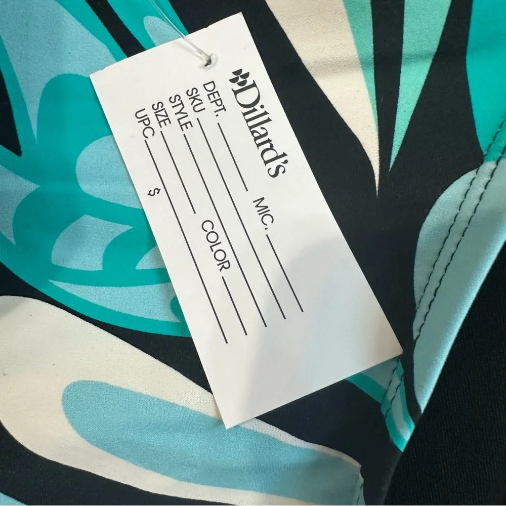 Coco Reef Bikini Bottom Blue Black Multi Swirl Knock Out High Waist Swimsuit